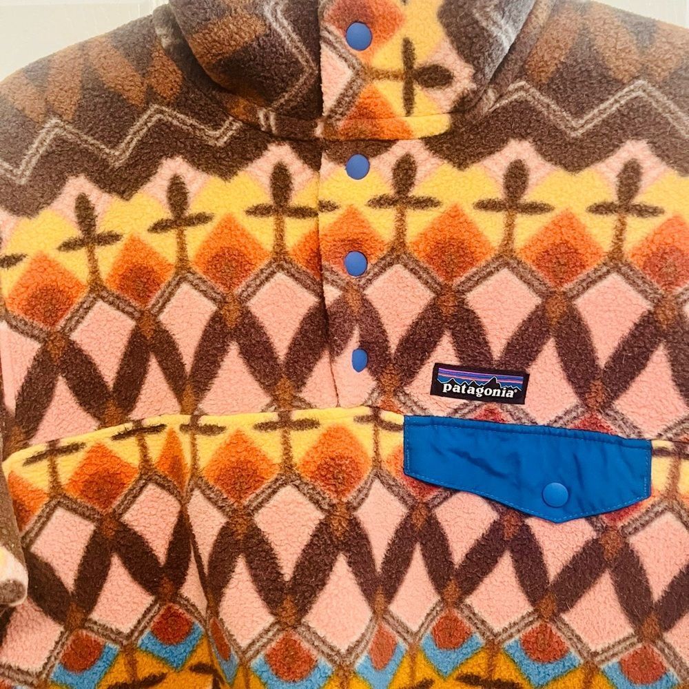 Patagonia Synchilla Snap-T Fleece Pullover Companion Big Anthos Medium NWOT - Picture 4 of 7